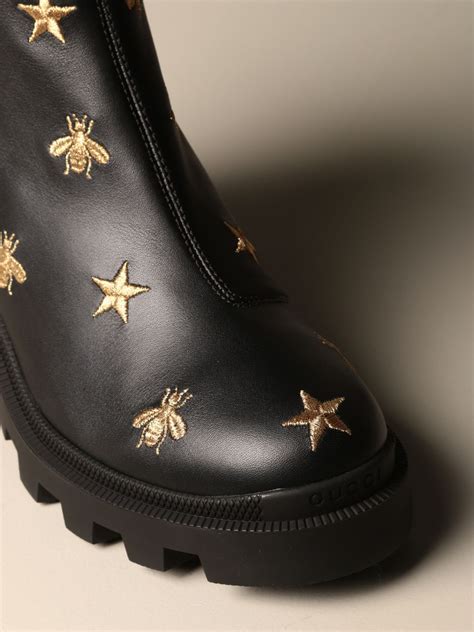 gucci with bumblebee|Gucci star and bee boots.